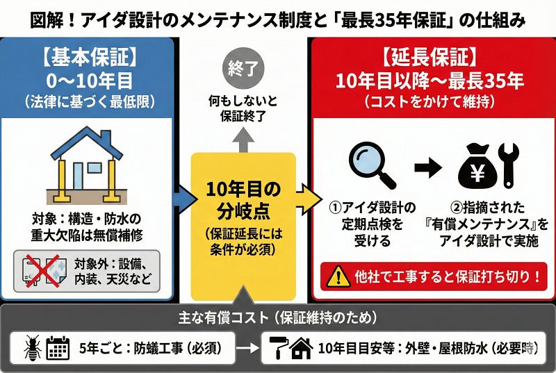 アイダ設計のメンテナンス費用と制度の仕組み