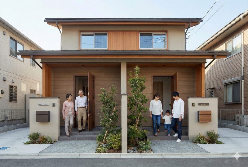 アイダ設計の完全分離二世帯住宅