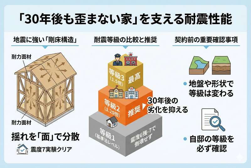 耐震等級や住宅性能から見る建物の安全性
