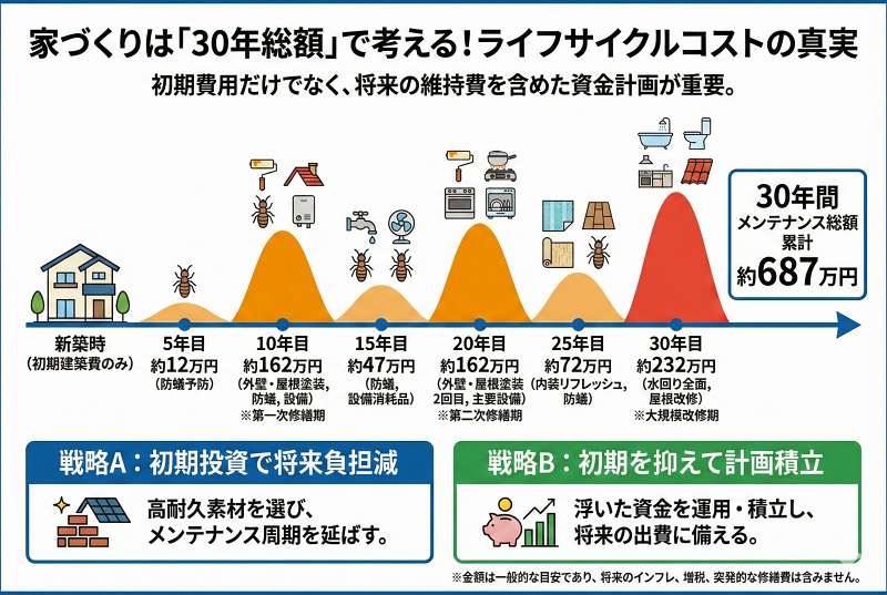 ライフサイクルコストを考えた長期的な資金計画