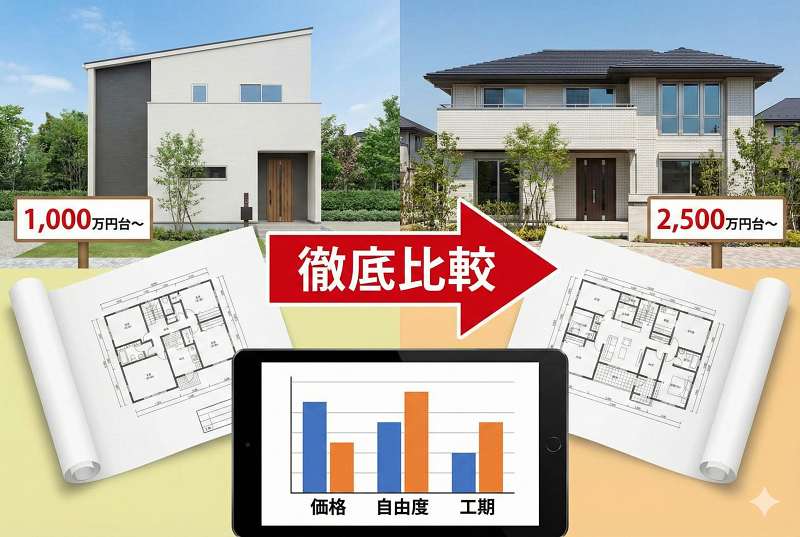 ローコスト住宅の性能は一般的な注文住宅と比べてどう？